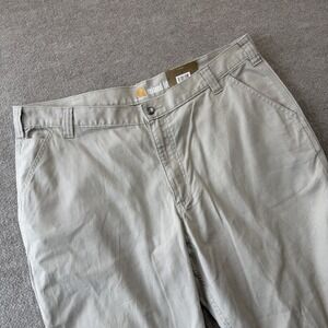 NWT Carhartt 102291-232 Rugged Flex Rigby Dungaree Canvas Pants Mens Size 42x30